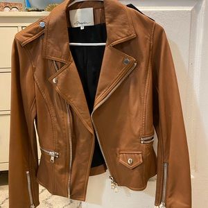 3.1 Phillip lim brown leather jacket , new never used